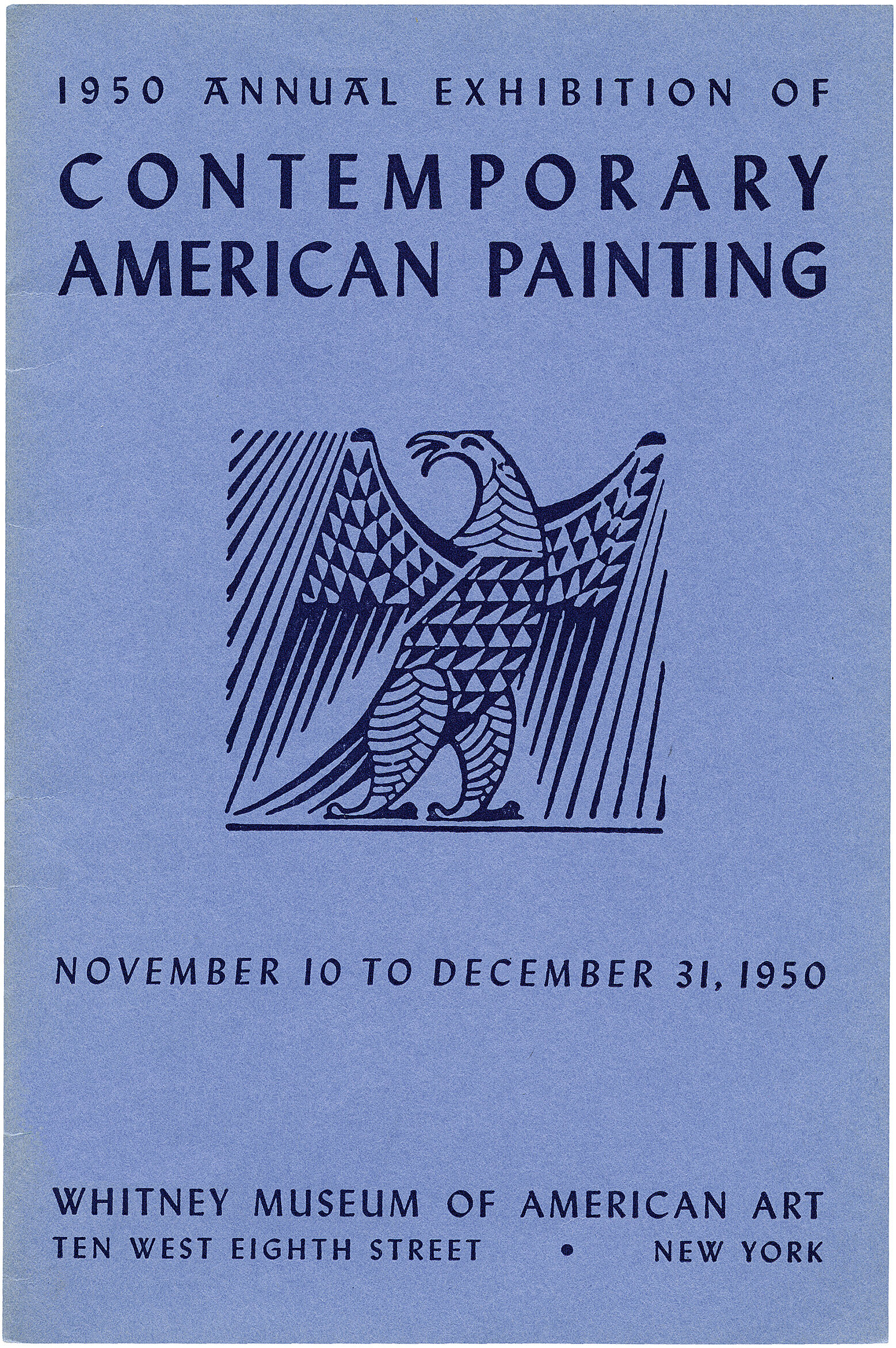 Cover for 1950 Annual Exhibition of Contemporary American Painting catalogue